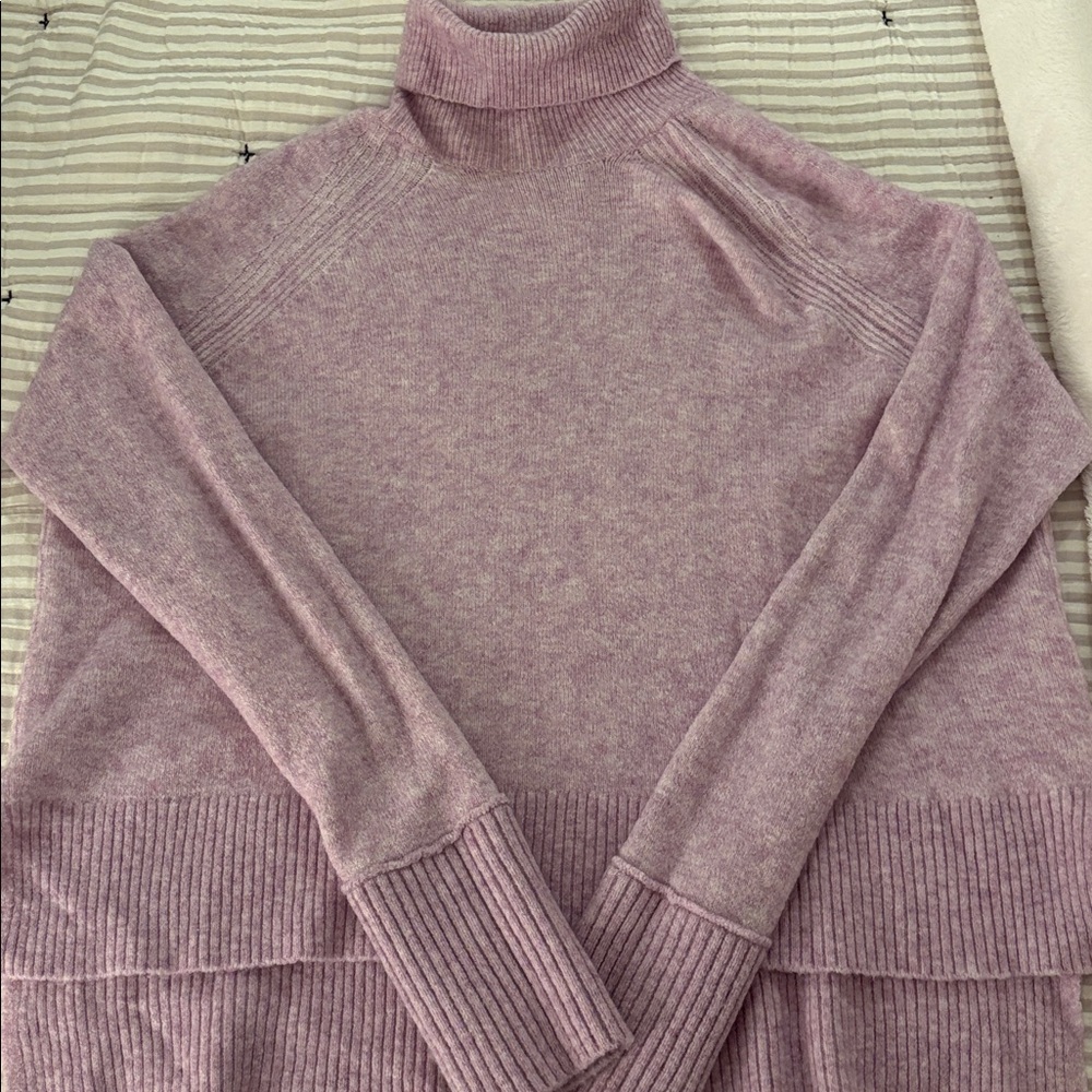Jcrew Mauve Turtleneck Sweater